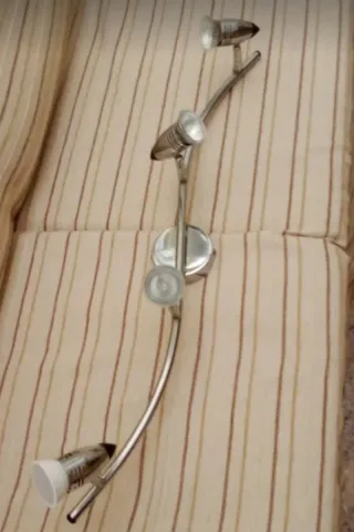 Lámpara de techo plateada