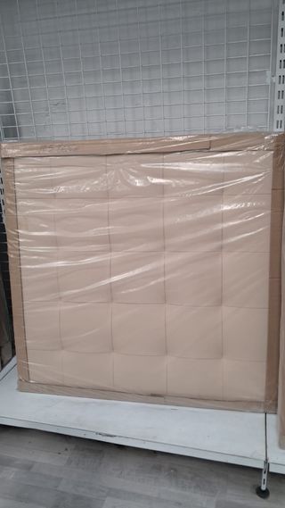 Cabezal Beige/Blanco Tapizado