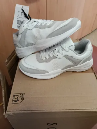 Zapatillas Scalpers Talla 37 Gris/Blanco