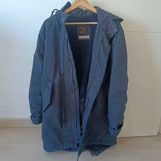 Parka Superdry azul (talla M, talla grande)