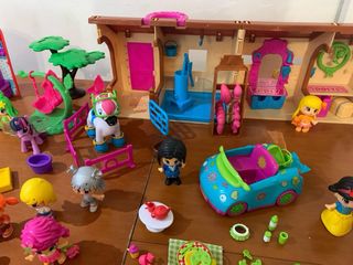 Lote de muñecas y accesorios Pin y Pon