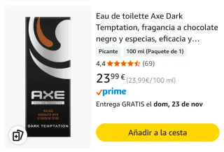 Colonia Axe Dark Temptation Eau de Toilette