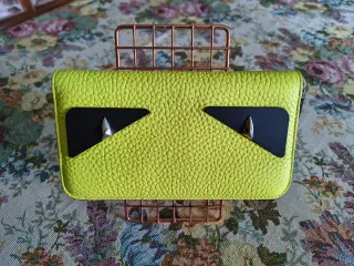 Portafoglio Fendi Monster Giallo