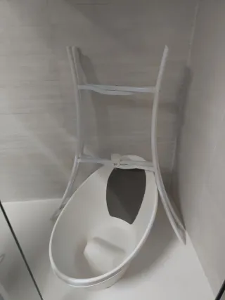 Bañera Shnuggle para bebé con soporte