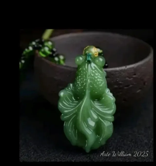 Collar de pez Jade Abundancia Prosperidad