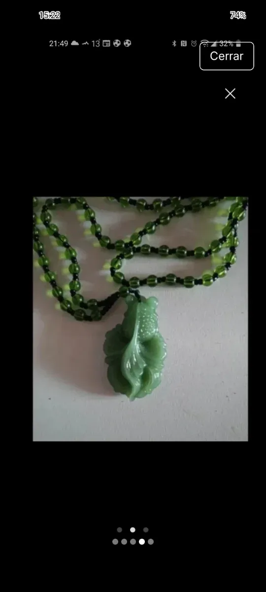 Collar de pez Jade Abundancia Prosperidad