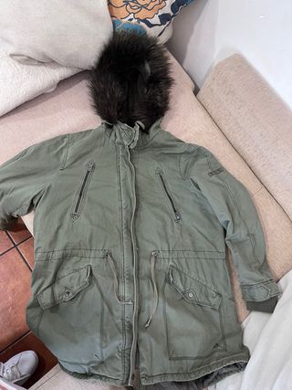 Chaqueta parka mujer verde C&A