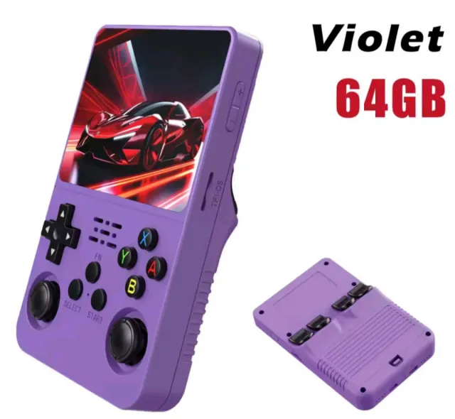 Consola Portátil R36S Violeta 64GB