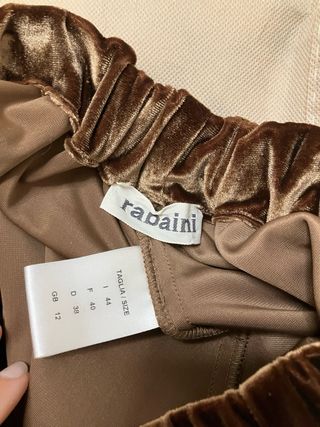 Completo donna in velluto marrone