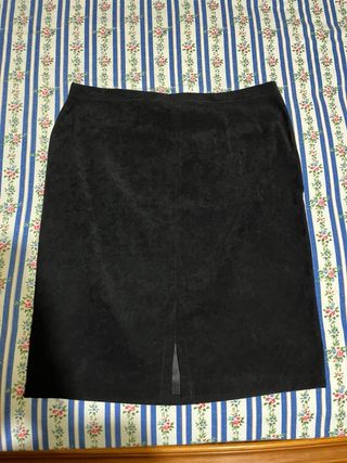 Gonna scamosciata donna nera