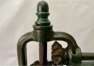 Antiguo Molinillo Café Mostrador Hierro