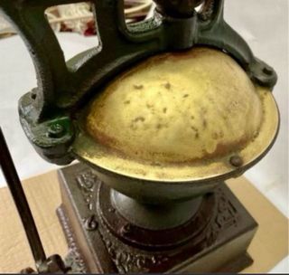 Antiguo Molinillo Café Mostrador Hierro