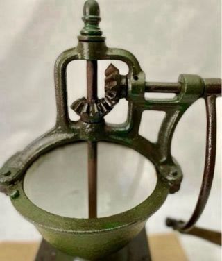 Antiguo Molinillo Café Mostrador Hierro