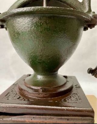 Antiguo Molinillo Café Mostrador Hierro