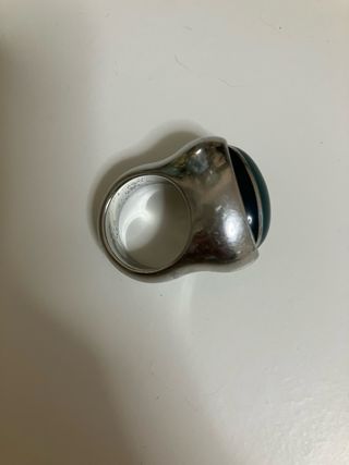 Anello donna con pietre marrone e rosa la pietra