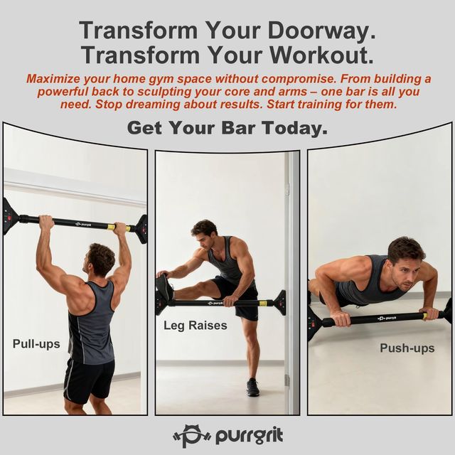 Barra de Dominadas Ajustable 200KG