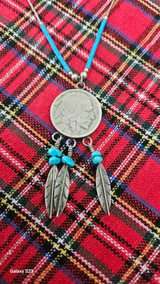 Collana vintage argento 925 nativi americani