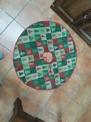 Pie de árbol navideño tela