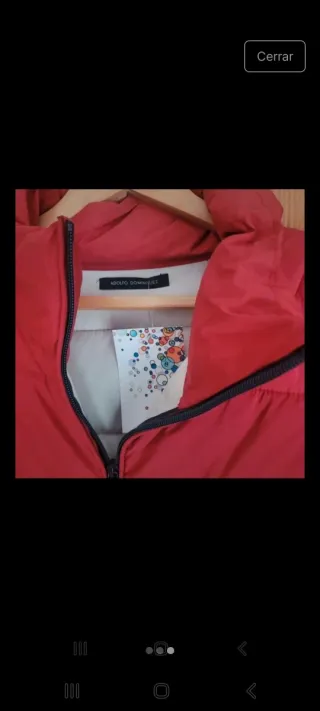 Chaqueta plumas Adolfo Domínguez Roja