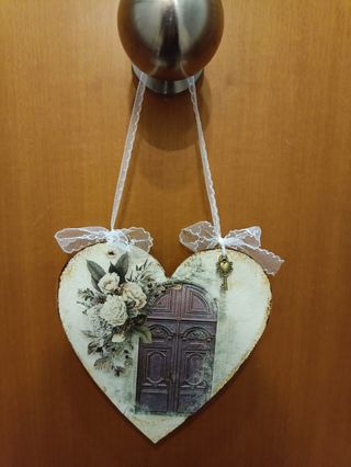 Corazón Decoración Shabby Chic Nº 56