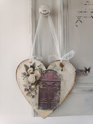 Corazón Decoración Shabby Chic Nº 56
