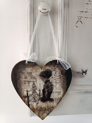 Corazón Decoración Shabby Chic Nº 56