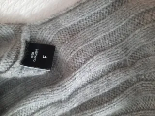 Jersey poncho tejido gris talla única