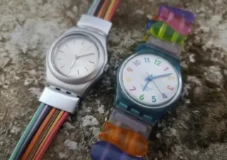 2 Orologi Swatch Quarzo Multicolor