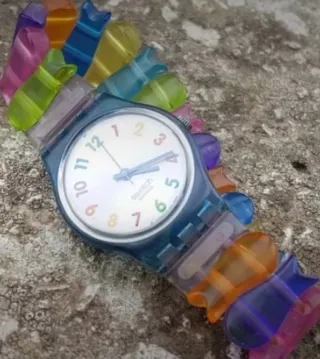 2 Orologi Swatch Quarzo Multicolor