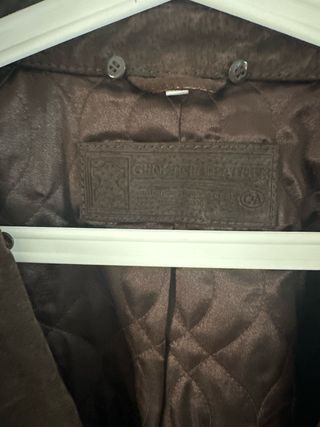 Chaqueta marrón ante