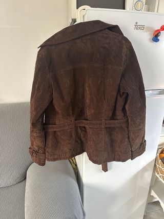 Chaqueta marrón ante