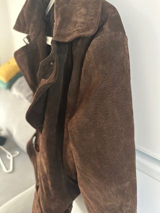 Chaqueta marrón ante