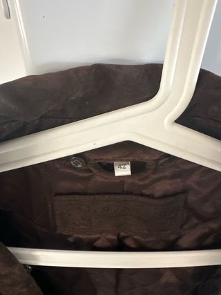 Chaqueta marrón ante