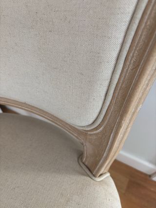 Silla estilo francés tapizada