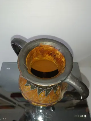 Vaso ceramica decorata vintage