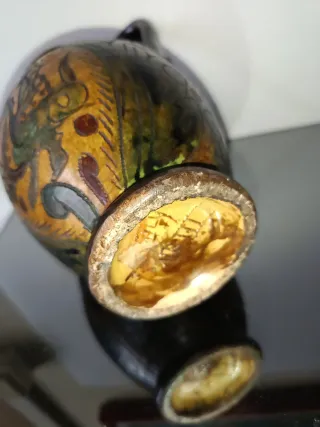Vaso ceramica decorata vintage
