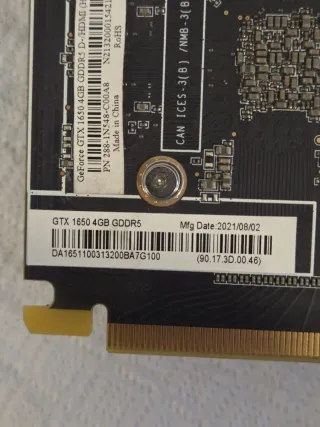 Scheda Video GeForce GTX 1650 4GB GDDR5