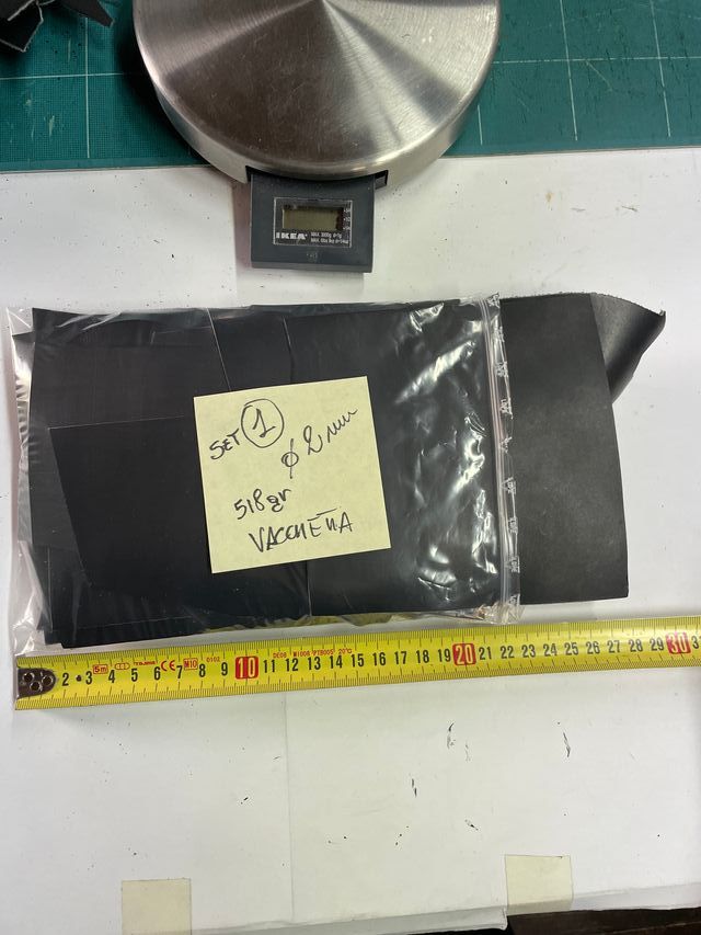 SET 1: Ritagli pelle vacchetta nero