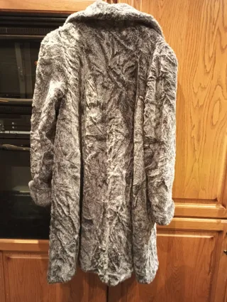 Abrigo de pelo gris Apolla