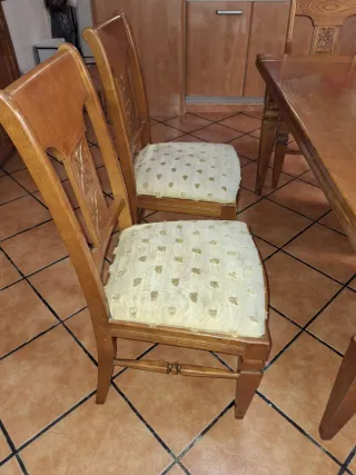 Muebles Comedor Nogal Macizo Alta Calidad