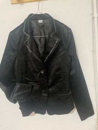 Americana negra fiesta lentejuelas