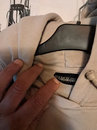 Felpa Napapijri Beige con Logo