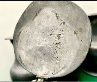 Juego 6 jarras peltre selladas S. XIX