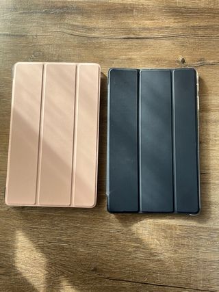 Samsung Galaxy Tab A Dorado rosado + 2 fundas