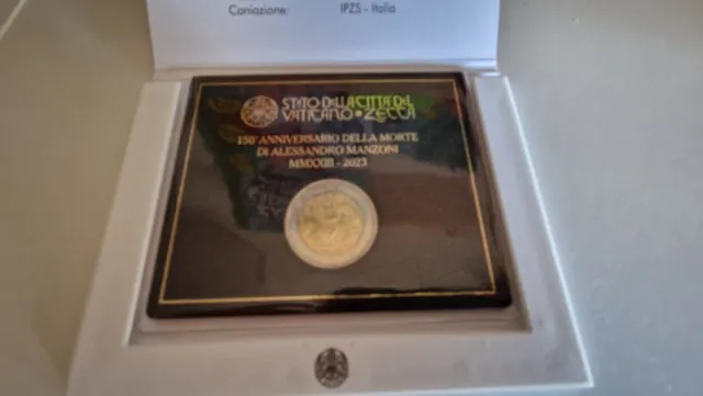 Moneda Vaticano 2023 Alessandro Manzoni