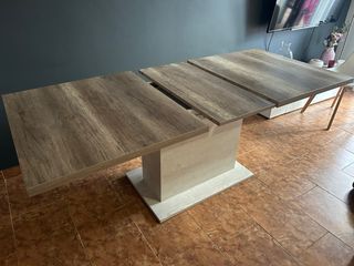 Mesa comedor extensible madera