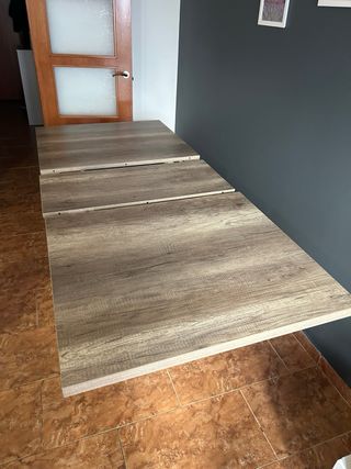Mesa comedor extensible madera