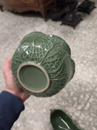 Set fuentes cerámica hojas