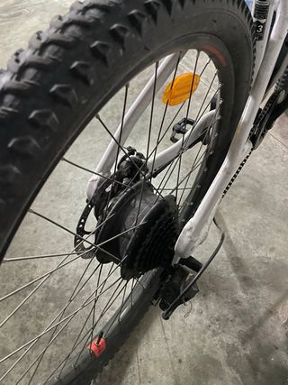 Bicicleta Eléctrica Rockrider MTB Blanca