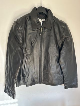 Chaqueta de cuero Schott Negra